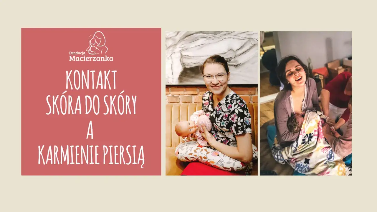 Fundacja Macierzanka wspiera laktację po cesarce. Kobiety karmią piersią, czując bliskość z dzieckiem.
