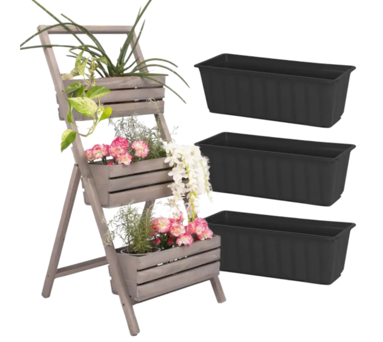 Kwietnik kaskadowy projekt schemat wymiary