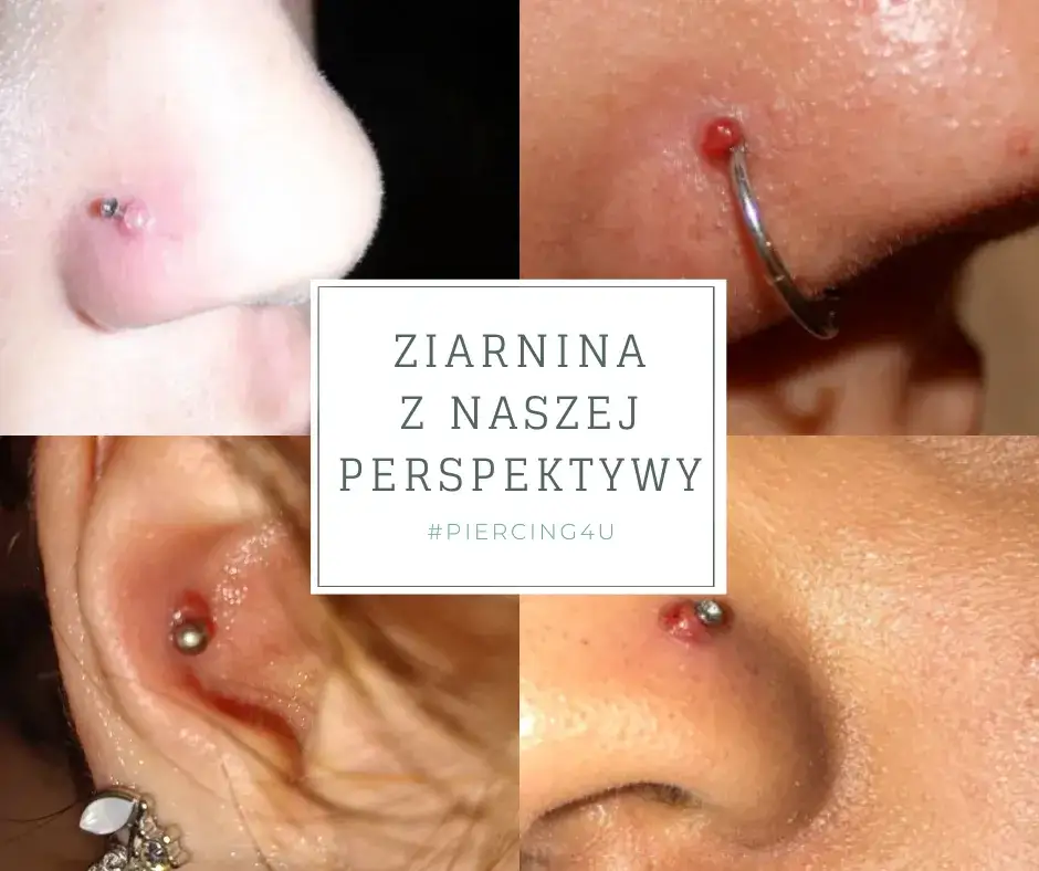 ziarnina kolczyk w nosie