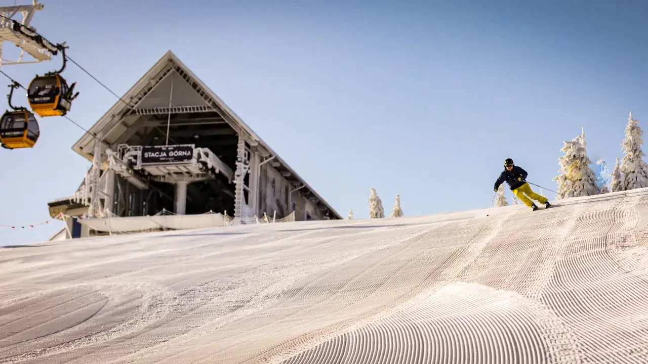 Kolej Gondolowa St&oacute;g Izerski zima lato