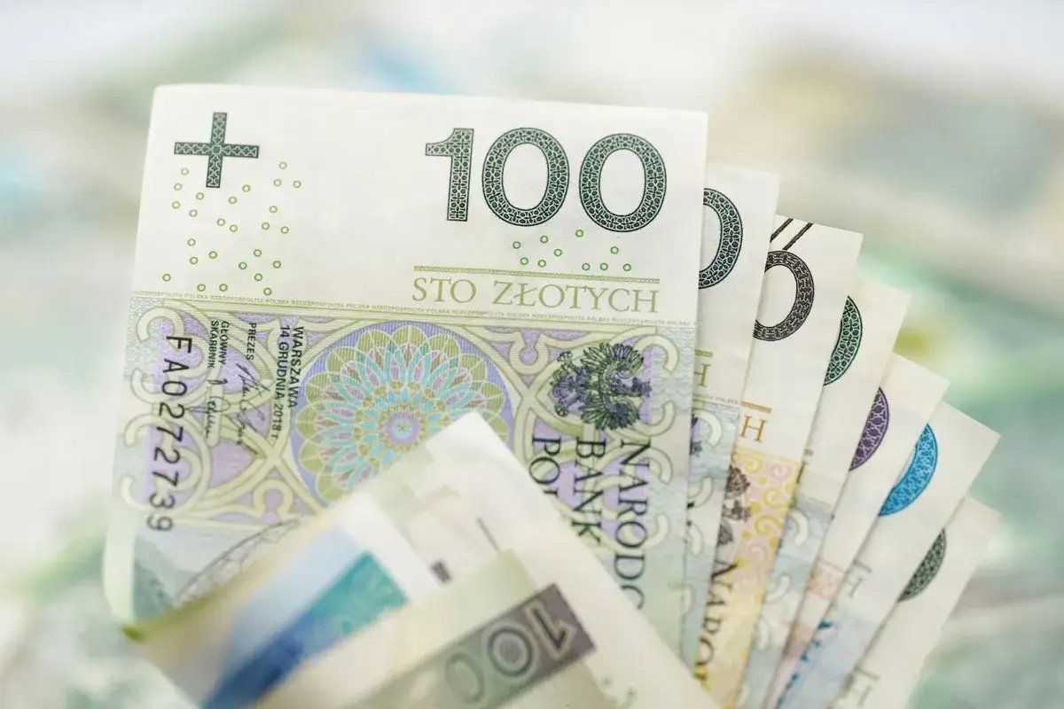Złotówki w tle, zastanawiasz się, czy muszę zadeklarować gotówkę, podróżując do Niemiec?