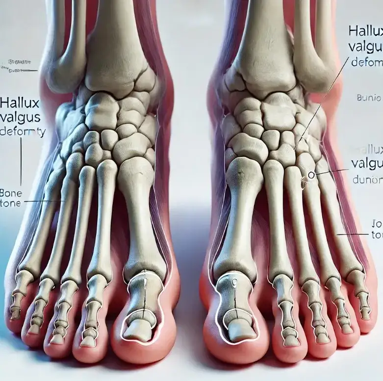 anatomia stopy haluks deformacja