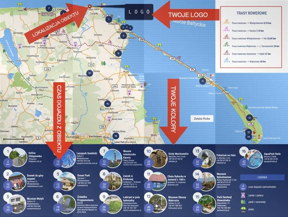 Mapa dojazdu Jastrzębia G&oacute;ra trasy samochodowe