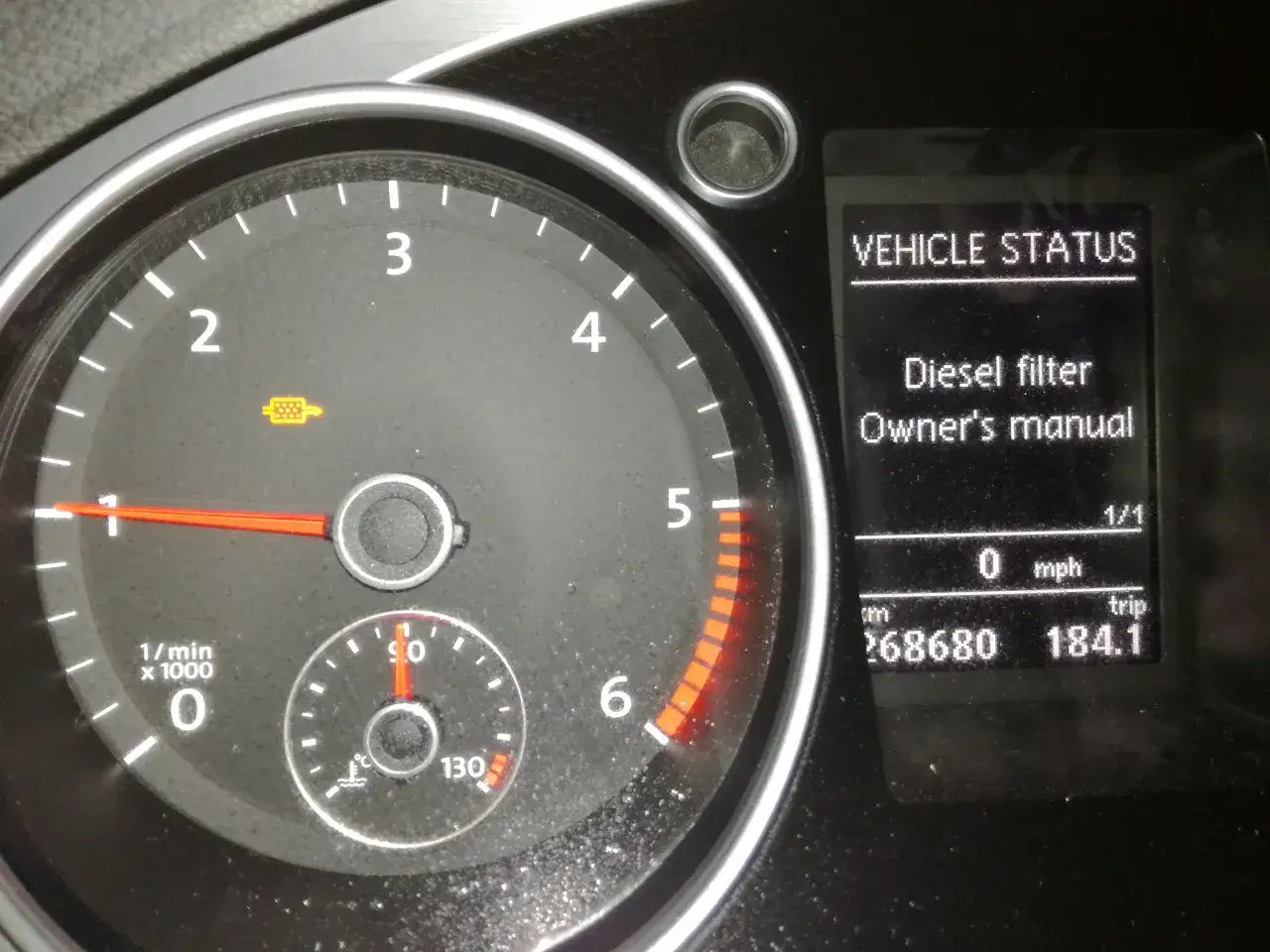 kontrolka DPF Passat B6