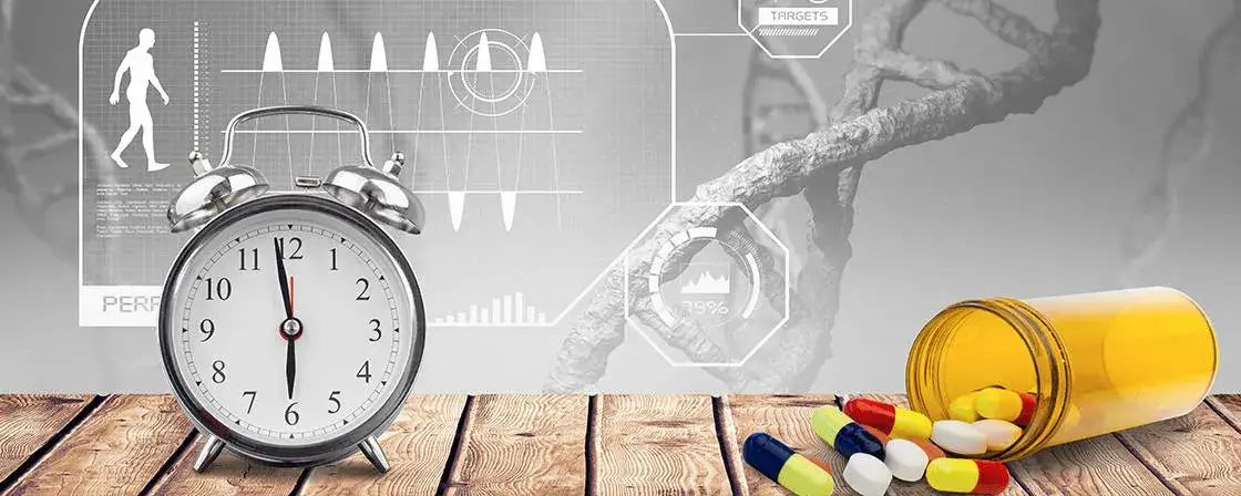 leki przyjmowane wieczorem, zegar i tabletki