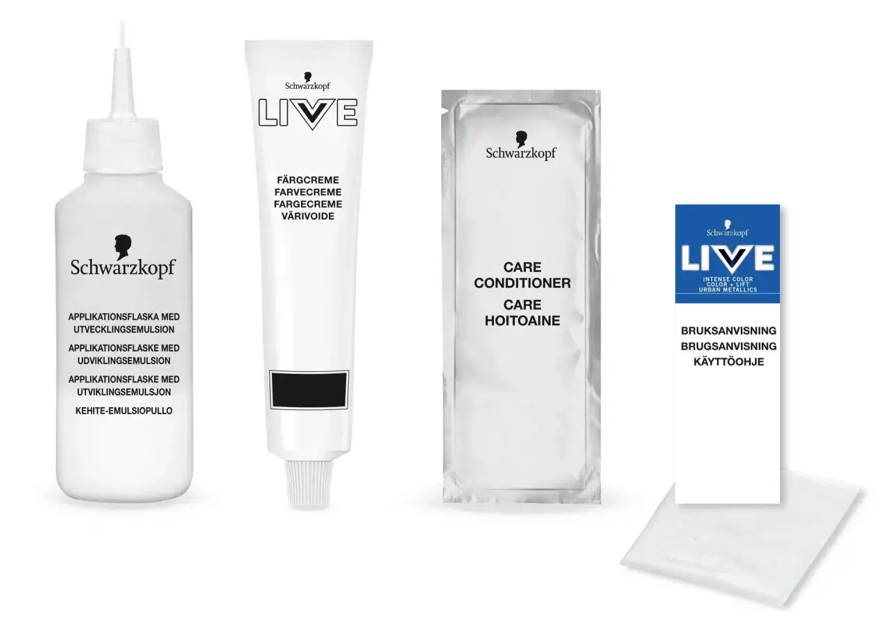 Schwarzkopf Live rodzaje farb i toner&oacute;w
