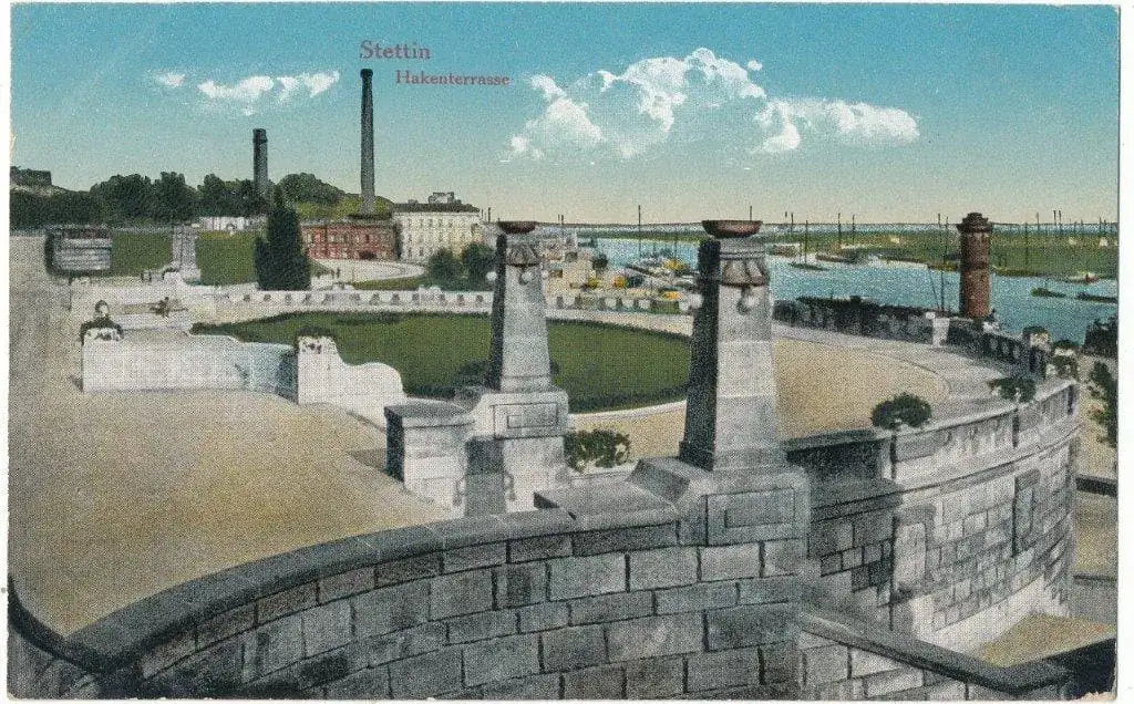 Szczecin Wały Chrobrego widok na Odrę