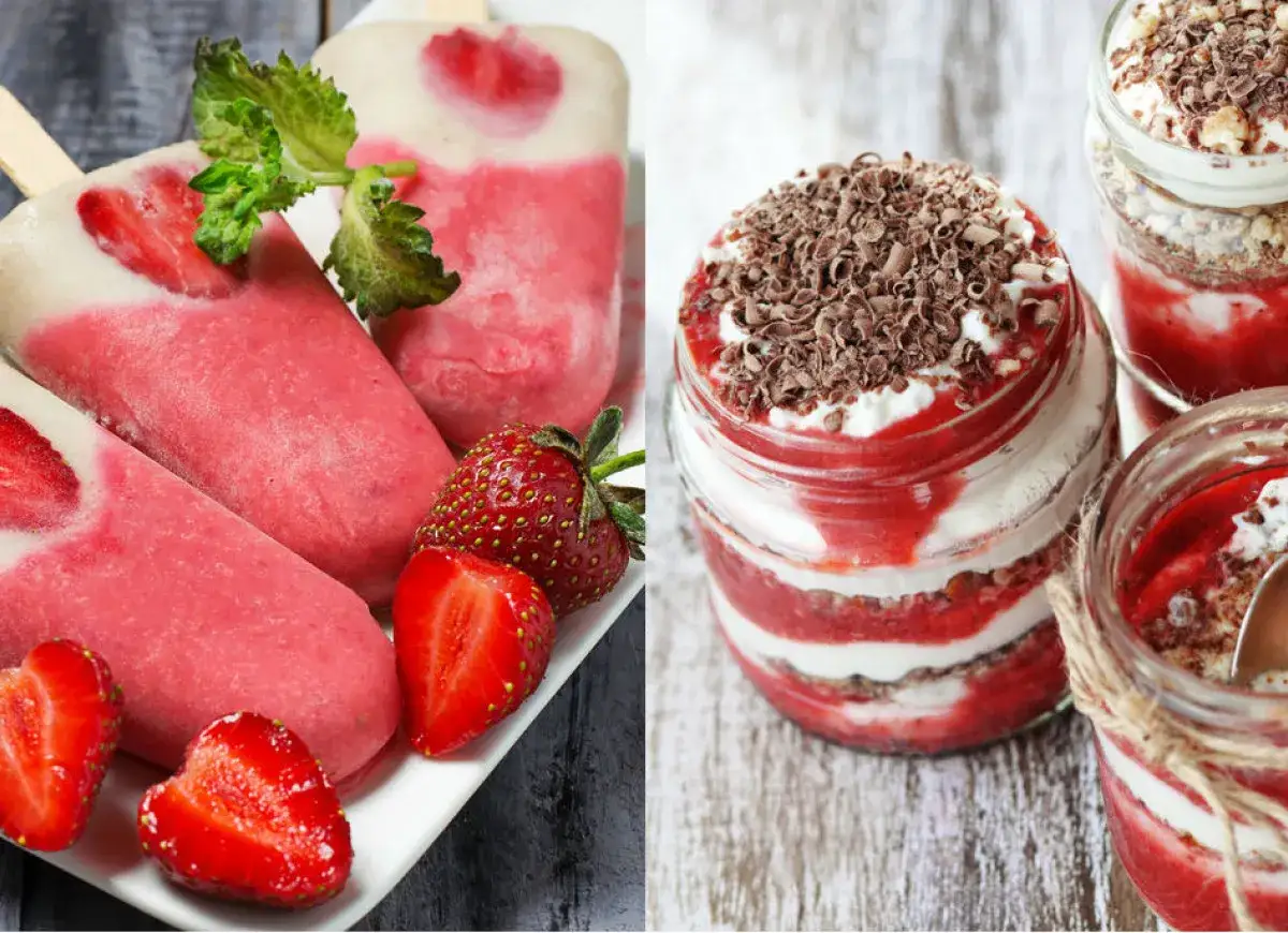 Pyszne lody i deser w słoiku – świetne pomysły, co zrobić z truskawek.