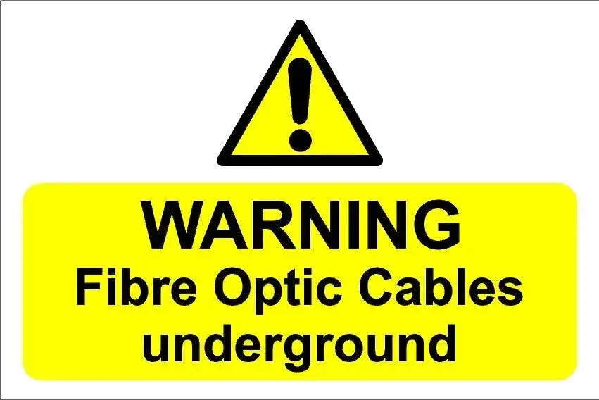 znak ostrzegawczy kable w ziemi