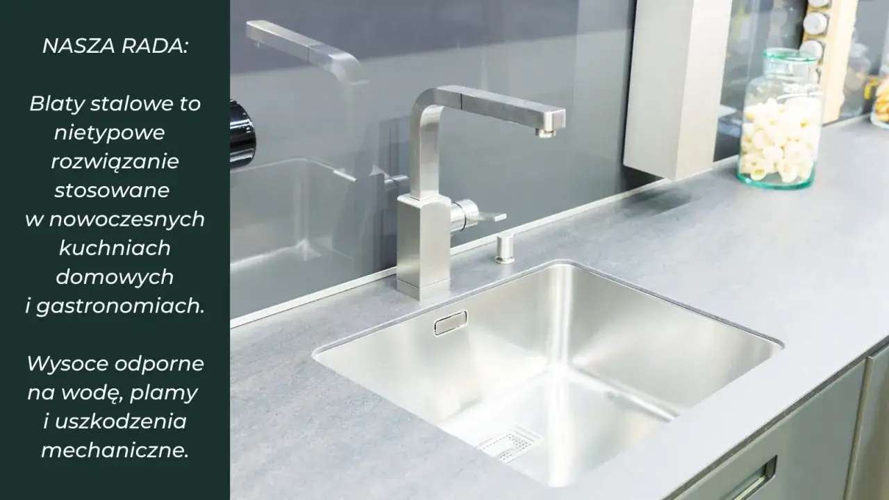 Nowoczesny zlew kuchenny dwukomorowy ze stali nierdzewnej, idealny do domowych i gastronomicznych kuchni.
