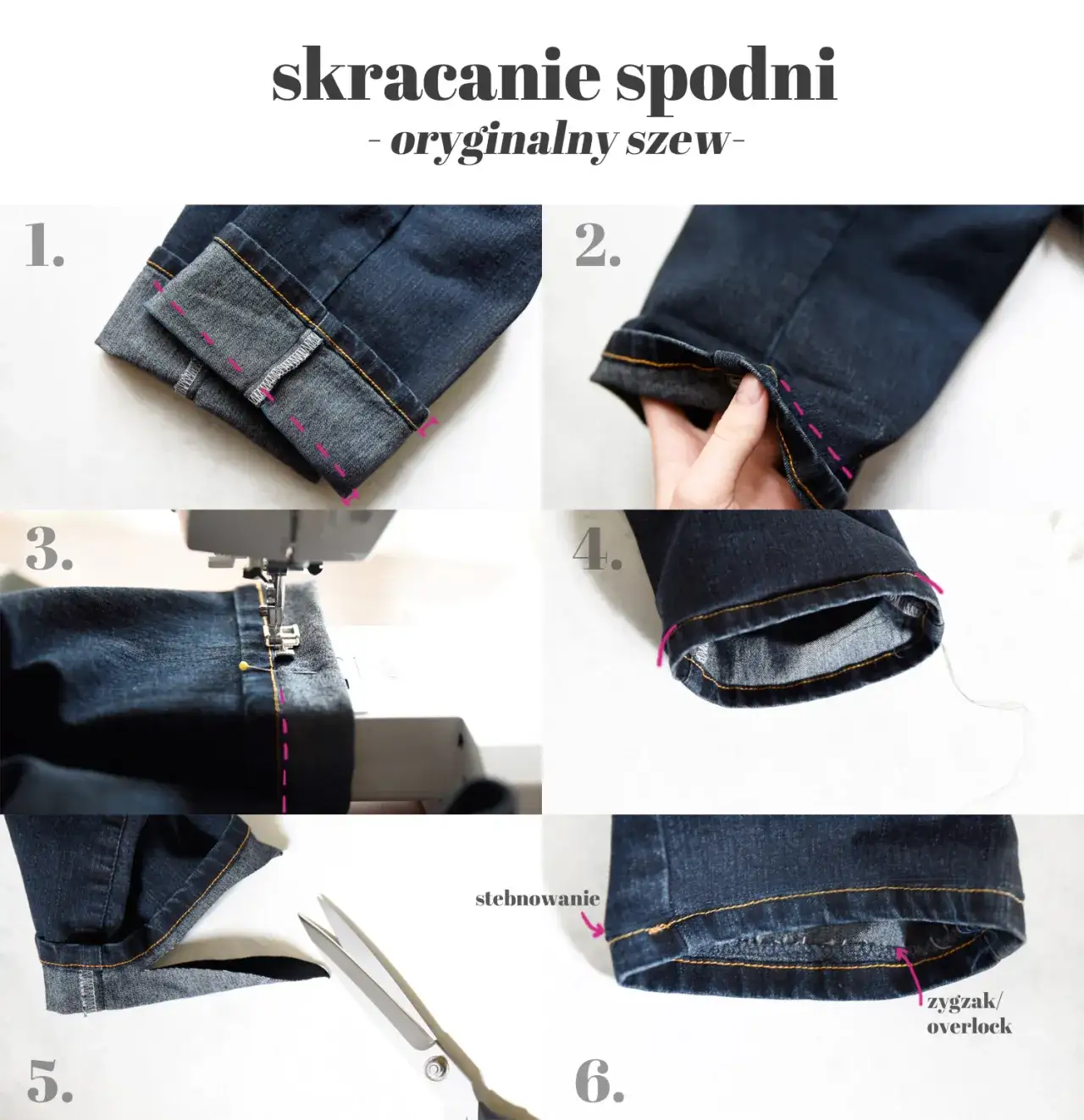 Zdjęcie Jak skrócić spodnie bez obcinania i zachować ich oryginalny styl