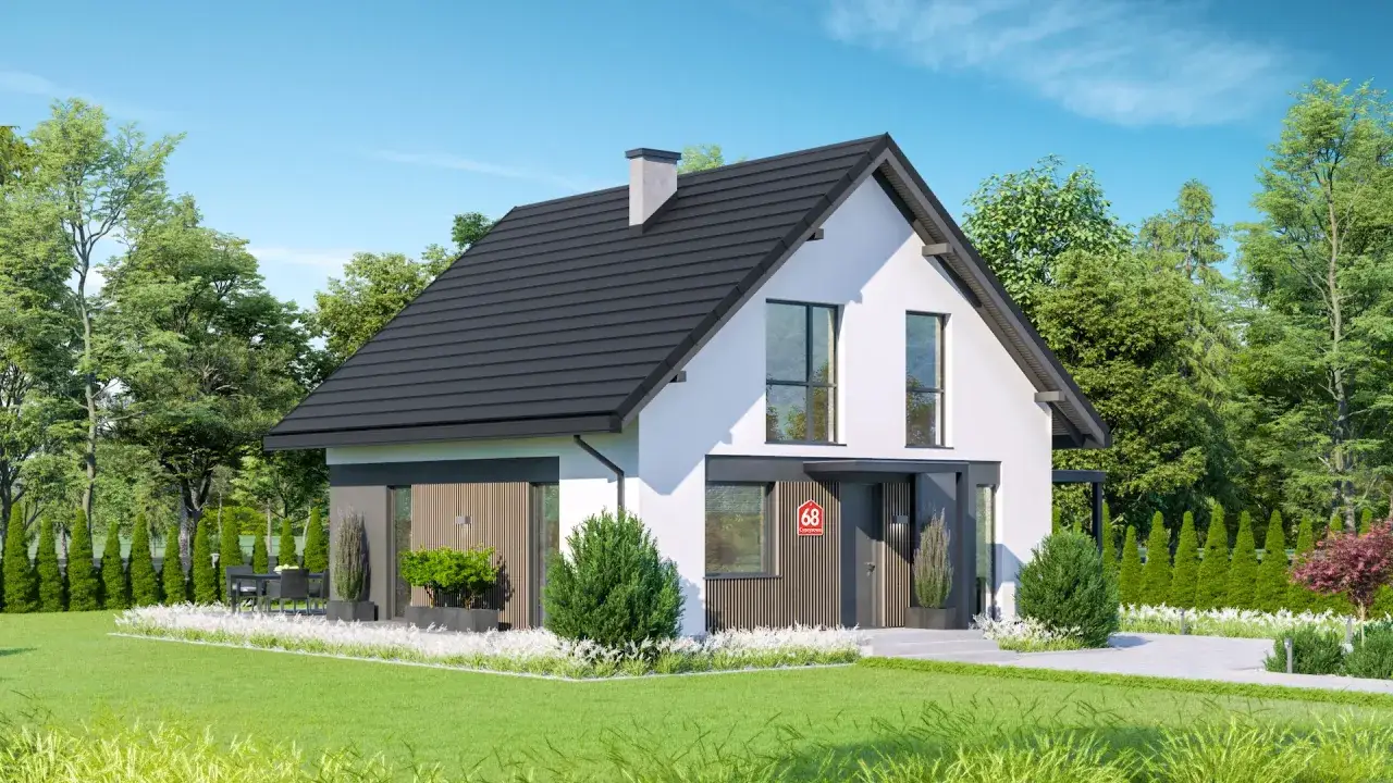Zdjęcie Dom przy Cyprysowej 26 CE: Funkcjonalny Projekt dla Rodziny