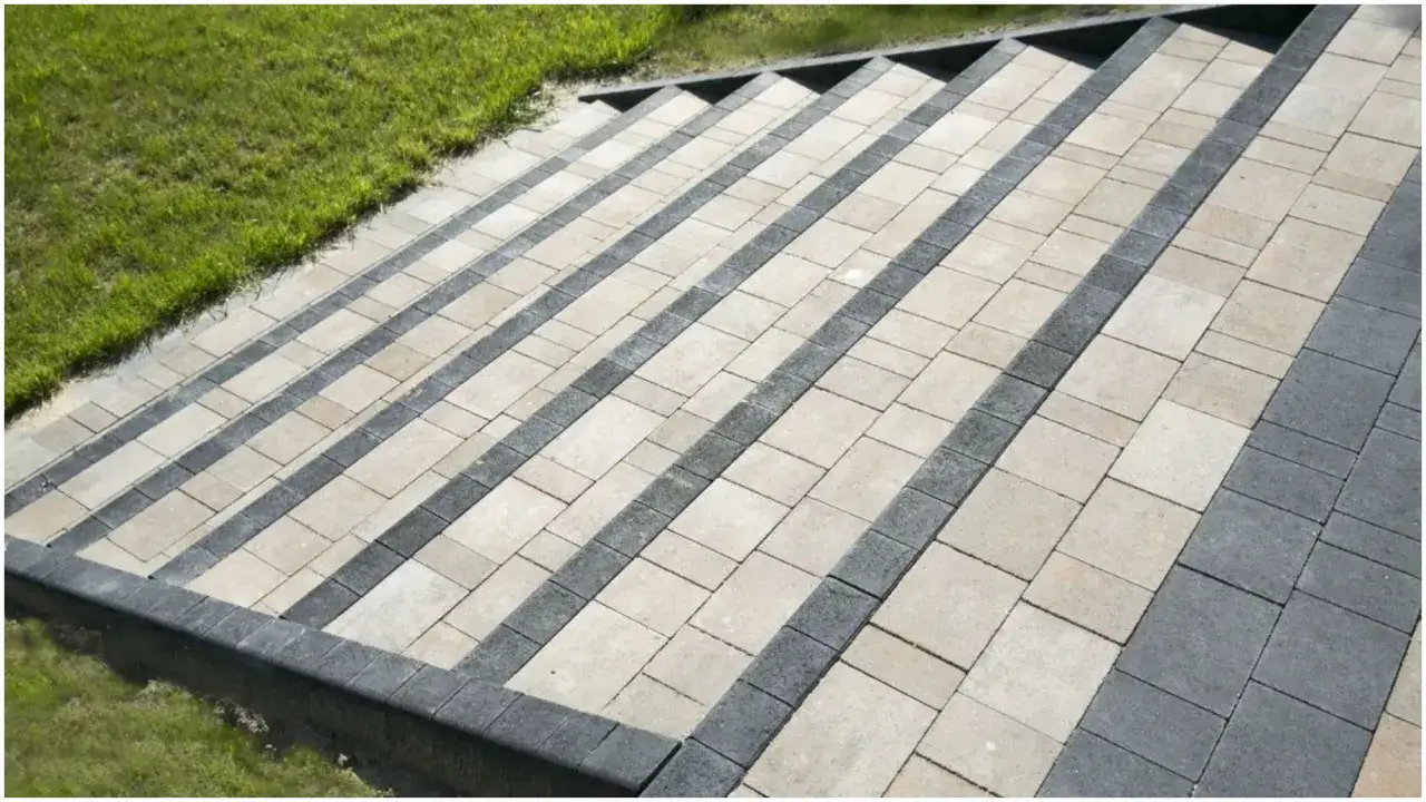 Schody z kostki brukowej wykonane samodzielnie