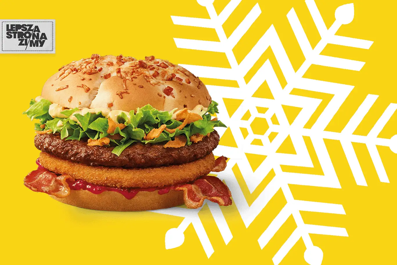 Burger drwala do kiedy? Pyszny, soczysty burger z chrupiącym bekonem i dodatkami. Idealny na zimowe wieczory.