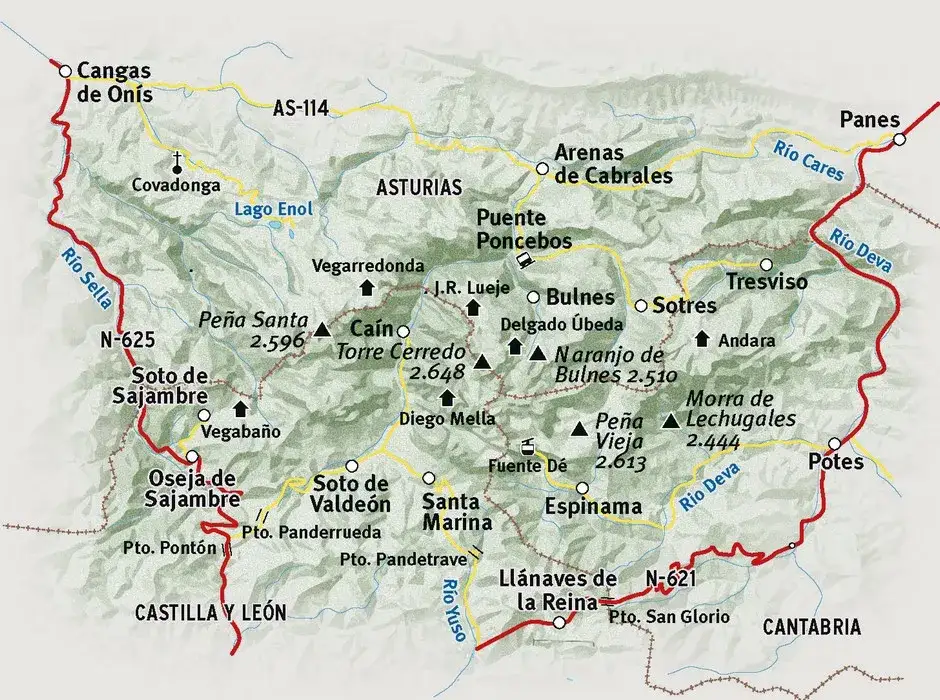 Picos de Europa szlaki trekkingowe