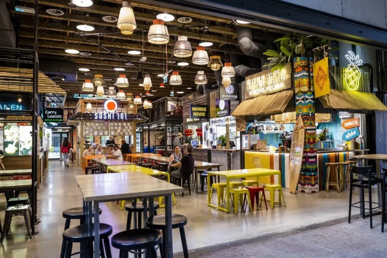 Hale Gwardii, Fabryka Norblina, street food Warszawa, restauracje dzielnice Warszawa