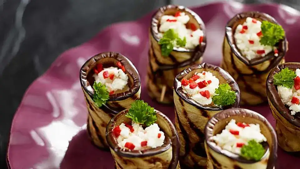 roladki z bakłażana feta