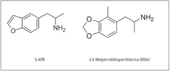 struktura chemiczna amfetamina metamfetamina porównanie
