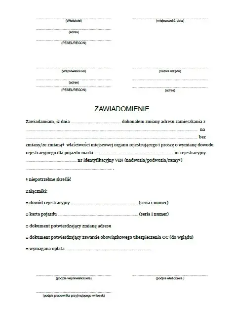 Zdjęcie Jak szybko i poprawnie napisać oświadczenie o zmianie miejsca zamieszkania