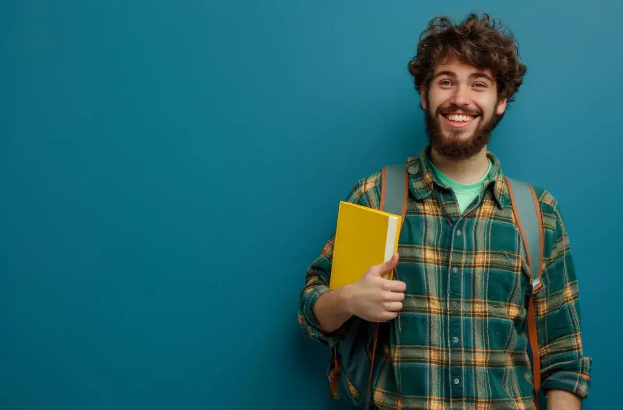 student rejestrujący firmę online