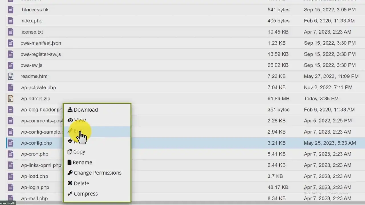 backup wordpress przed aktualizacją php