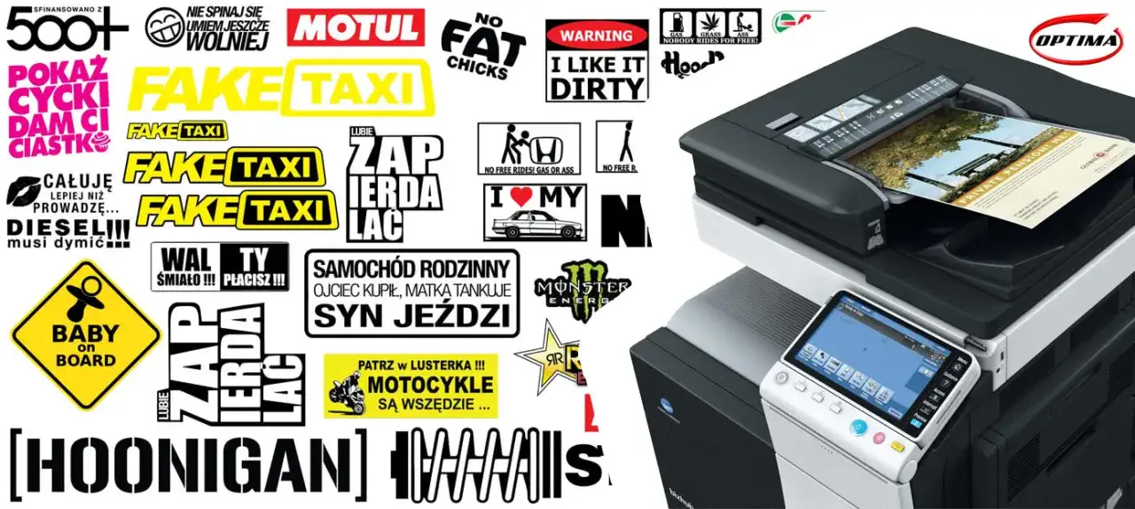 r&oacute;żne rodzaje drukarek do naklejek domowych