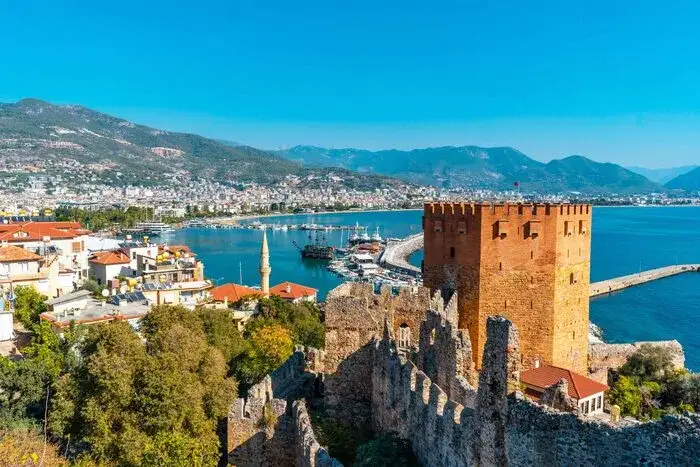 Alanya panorama z zamkiem