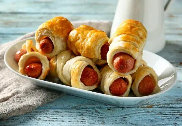 Par&oacute;wki w cieście francuskim przekr&oacute;j