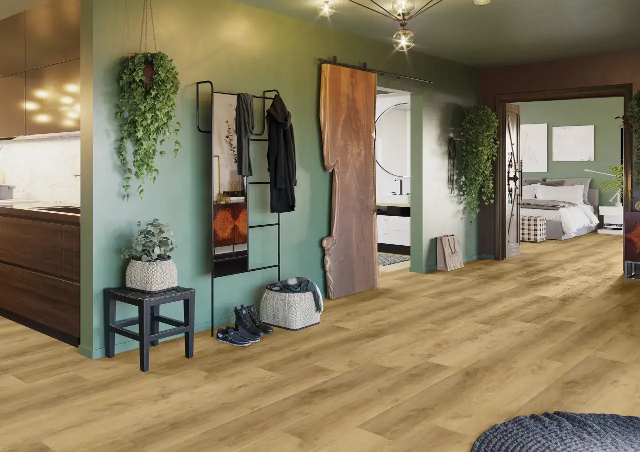 panele winylowe LVT w salonie
