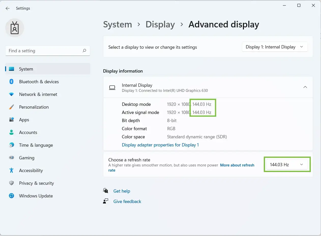 Jak sprawdzić częstotliwość odświeżania monitora Windows 10 11
