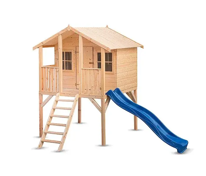 Plac zabaw dla rocznych dzieci zjeżdżalnia niska domek