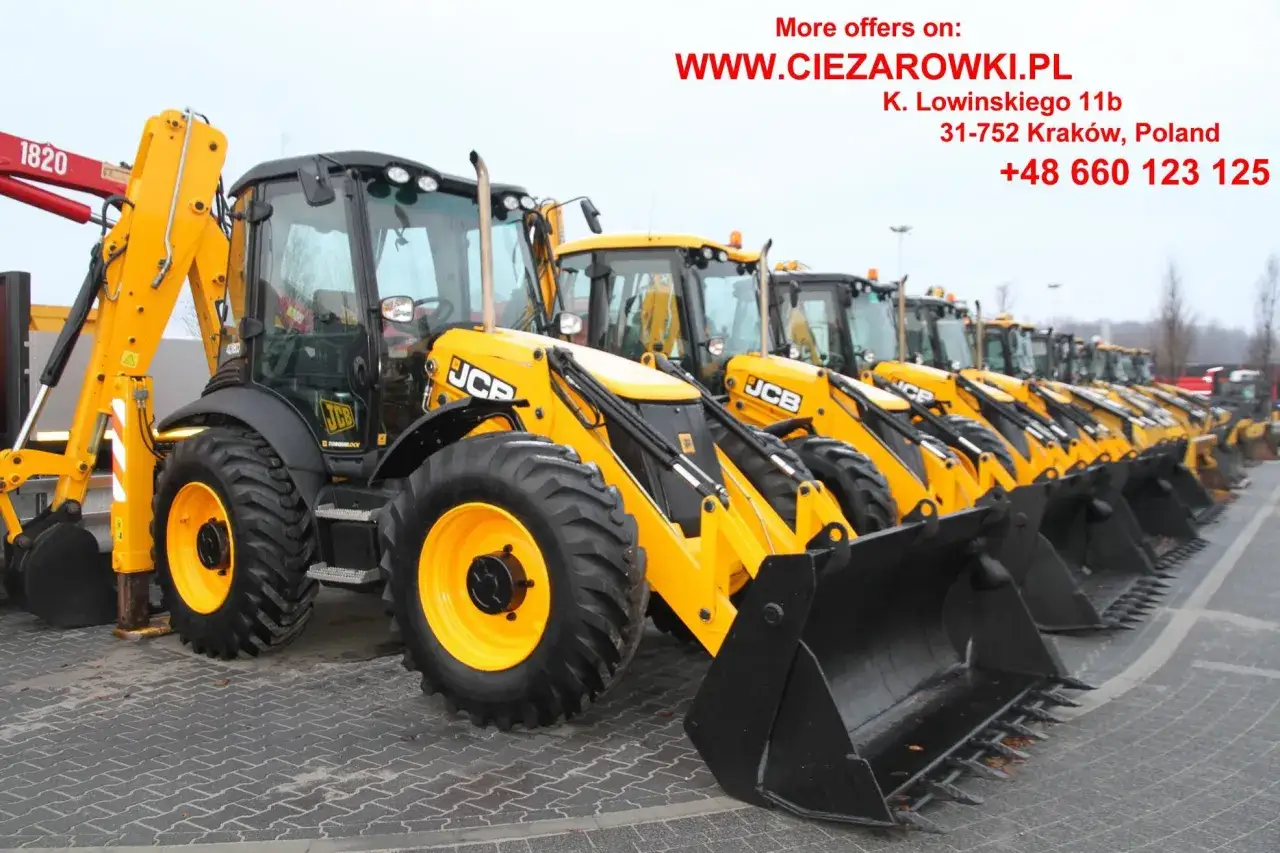 popularne modele koparko-ładowarek JCB CAT Case Komatsu New Holland