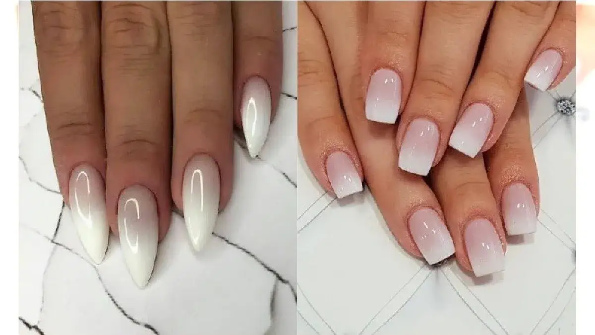 French manicure i baby boomer paznokcie na komunię
