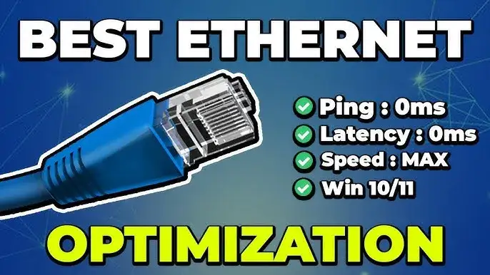 gaming setup niski ping kabel ethernet