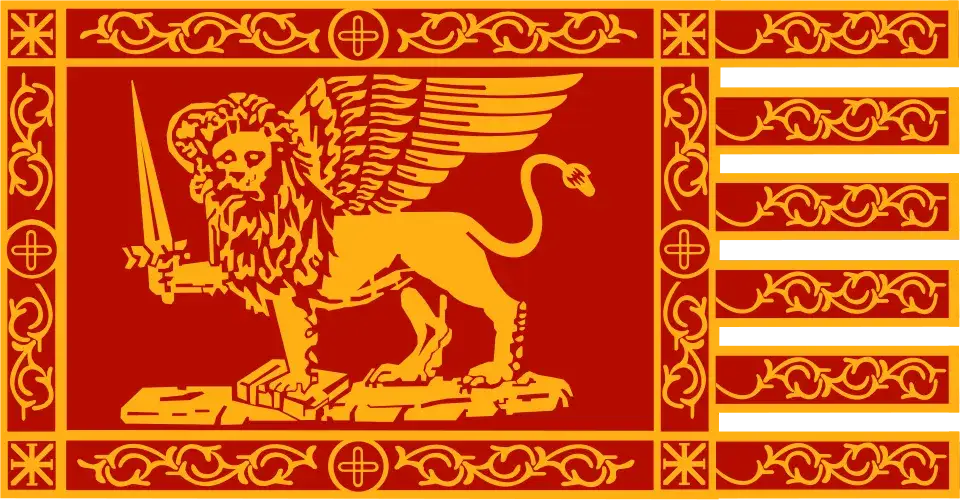 flaga Wenecji szczeg&oacute;łowa