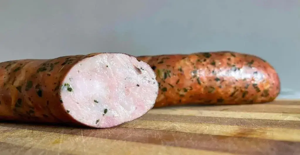 Składniki na kiełbasę drwala, mięso wieprzowe, peklos&oacute;l, przyprawy