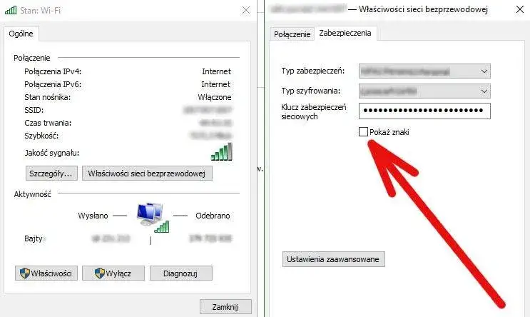 Jak sprawdzić hasło do Wi-Fi w Windows 10