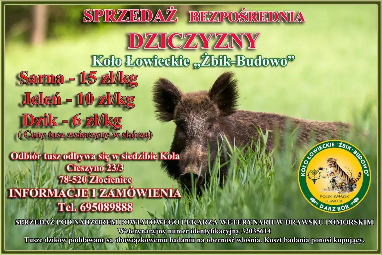 Dziczyzna od koła łowieckiego 
