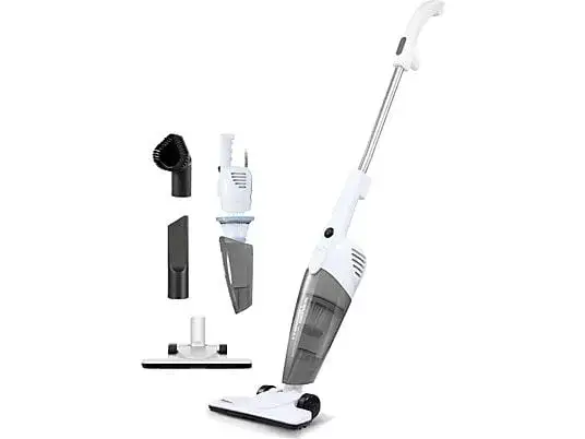 Odkurzacz pionowy z różnymi końcówkami