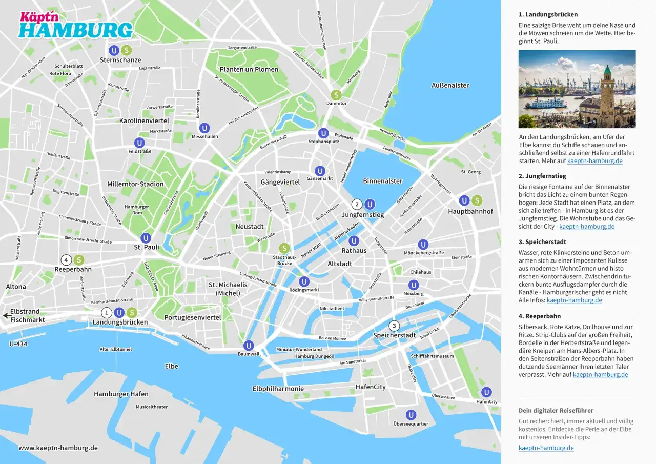 Hamburg Stadtteile Karte g&uuml;nstige Hotels