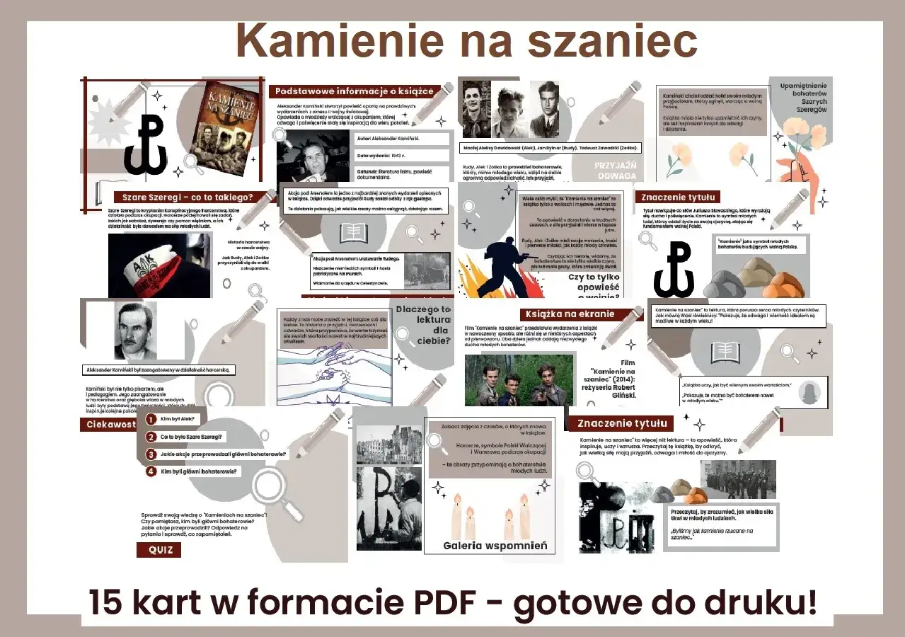 Akcje dywersyjne Szarych Szereg&oacute;w, jak te opisane w 