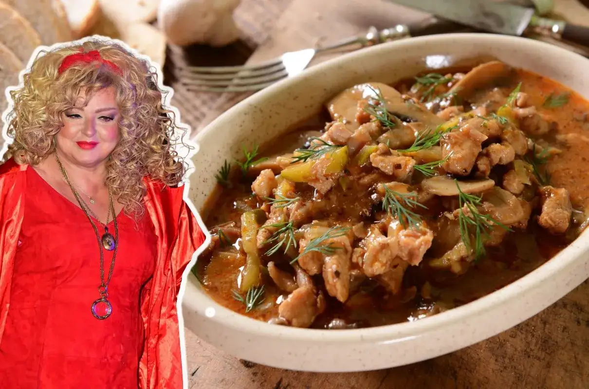 Strogonow z wieprzowiny z dodatkami