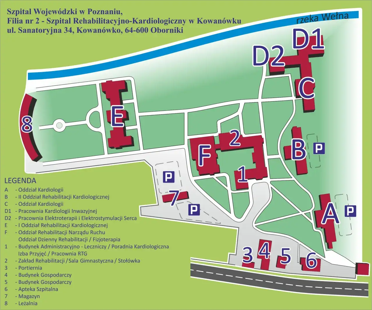 mapa ośrodków rehabilitacji kardiologicznej Polska