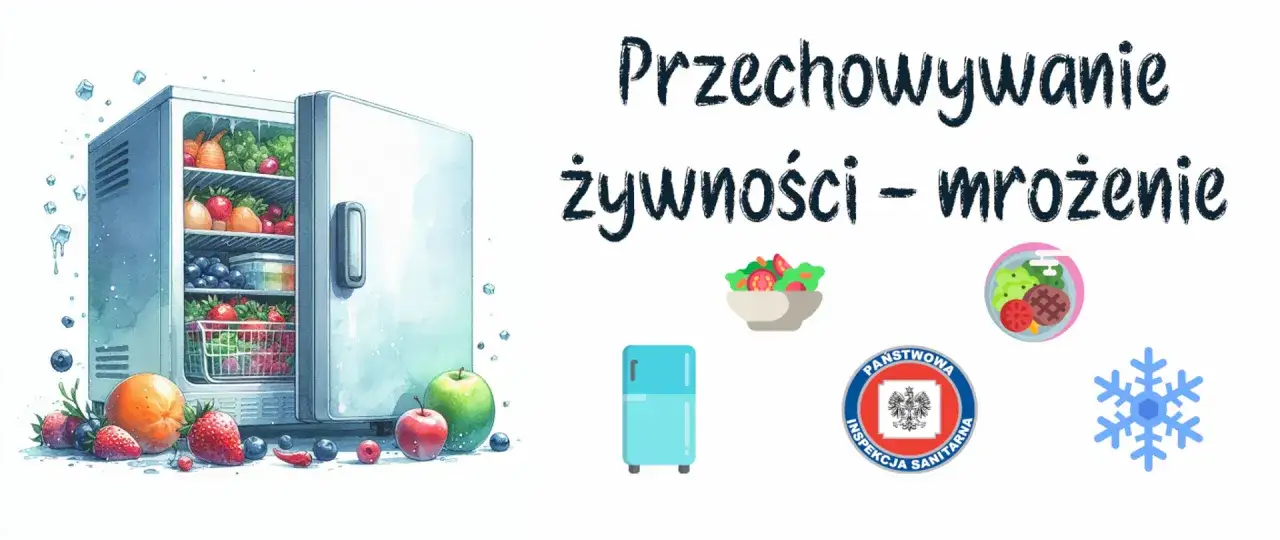 przechowywanie żywności w zamrażarce infografika