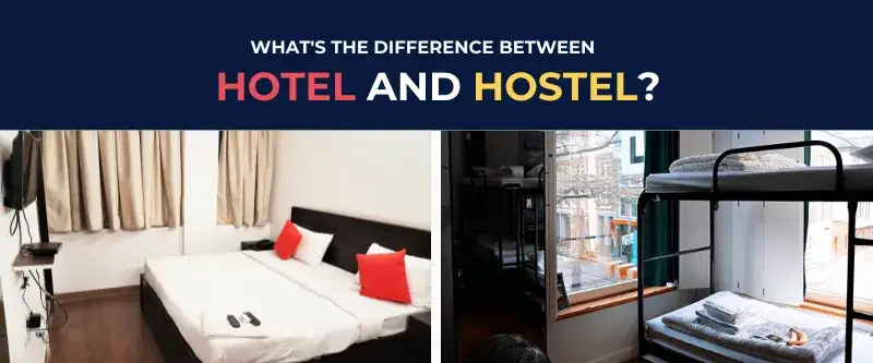 Hostel vs hotel por&oacute;wnanie infografika