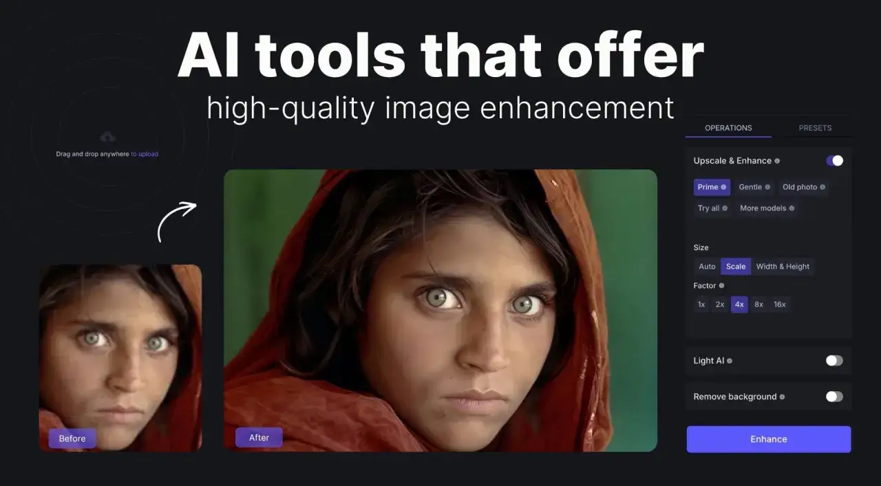 AI narzędzia do zwiększania rozdzielczości zdjęć. Porównanie 