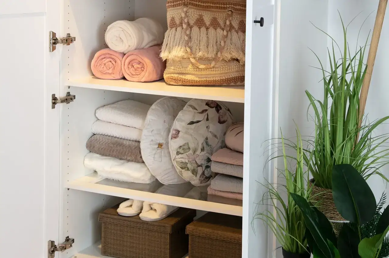 Zdjęcie Jak układać ubrania w głębokiej szafie, aby zyskać więcej miejsca