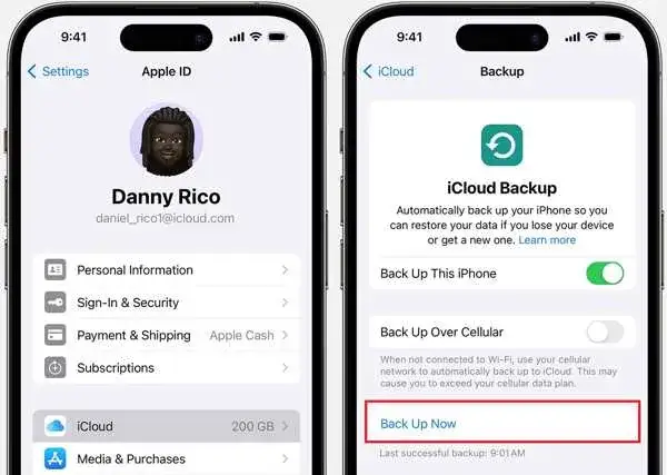 iPhone 13 tworzenie kopii zapasowej iCloud