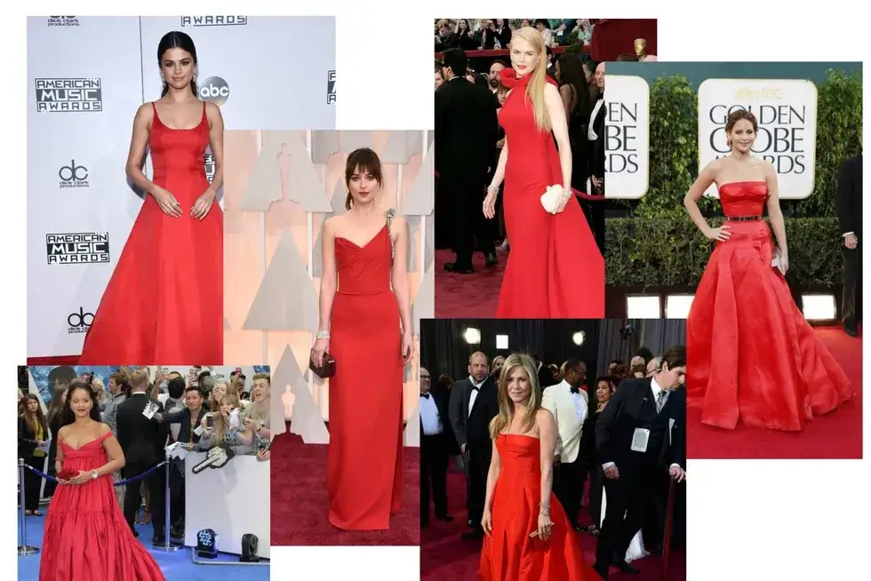 ikoniczne suknie hollywoodzkie, kreacje gwiazd czerwony dywan