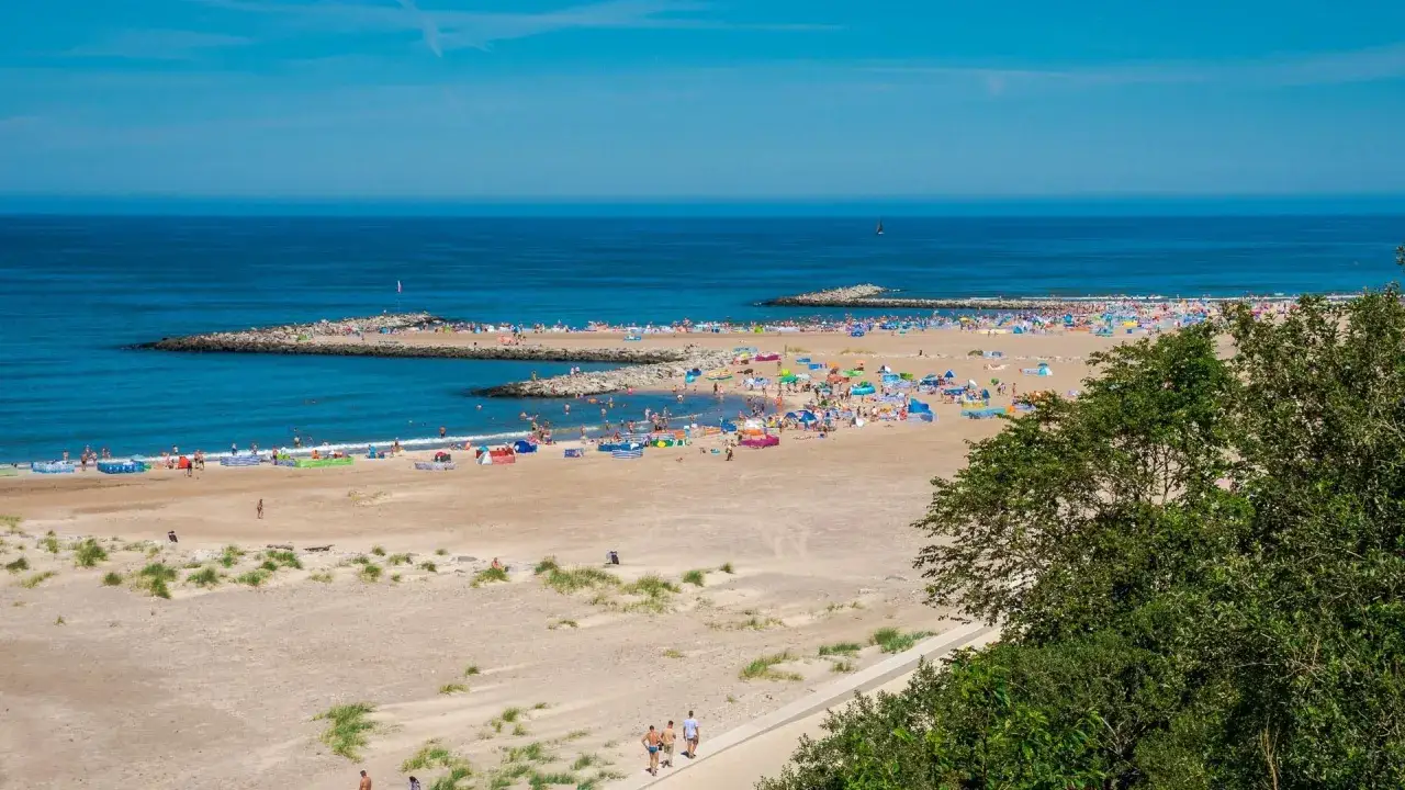Jarosławiec widok ogólny kurort plaża